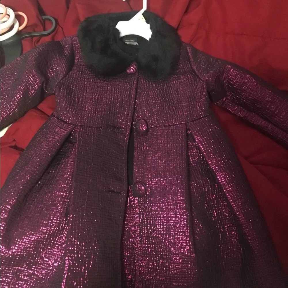 Purple trench coat